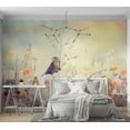 thumbnail image 5 of Botanical Wallpaper Wall Mural - Bird in Field, 5 of 5