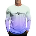 thumbnail image 2 of Blusas y camisas de manga larga con cuello redondo, moda casual para hombre, camisetas deportivas estampadas, blusas de manga larga con cuello redondo, camisas, blusas para hombre, blusa de poliéster, 2 of 5