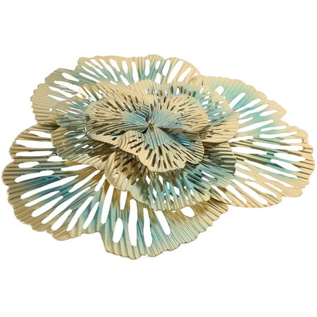 Niceauty Living Room Metal Wall Art Decor Multi Color Flower Design Home