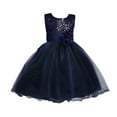 thumbnail image 1 of Coerni Robes de Soirée Sans Manches pour Filles Jolies Robe Princesse Smockée en Tulle à Sequins Robes de Fête de Mariage, 1 of 4