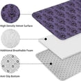 thumbnail image 5 of Purple Gothic Bat Pattern Bathroom Rugs Sets 3 Piece,Toilet Cover Set,Absorbent Non Slip Bathroom Mats Sets with U-Shaped Contour Rug Toilet Rug Set, 5 of 5