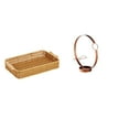 thumbnail image 1 of Cestas de almacenamiento,Cestas de almacenamiento de cocina tejidas con asas hechas a mano,Cestas de pan redondas Bandejas para servir Rectángulo,Portabotellas de vino,Soporte para botellas de, 1 of 8