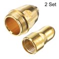 thumbnail image 4 of Unique Bargains P80 Plasma Electrode Nozzle, 1.7mm Cutter Torch Consumables Accessory 2 Set (Golden), 4 of 6