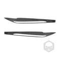 thumbnail image 3 of Dalazy 2Pcs Stickers Carbon Fiber Trim Headlight Cover Accessories Eyebrows Sticker Replacement for X5 F15 2014 2018, 3 of 6