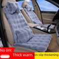 thumbnail image 1 of Cojín de asiento de coche de estilo invernal, tejido de felpa de conejo de imitación, franela suave gruesa, terciopelo de burbujas, cojín de asiento de coche de cintura pequeña, 1 of 5