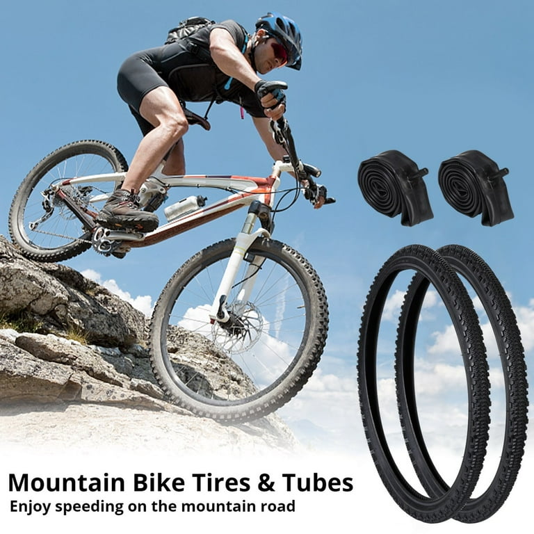 Walmart 2PCS Mountain Bike Tires & Tubes Set, 26