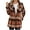 Orange, variant on Womens Plaid Shacket Jacket Long Sleeve Button Down Shirts Coat Oversized Lapel Casual Fall Clothes Tops Orange XXL(XXL)
