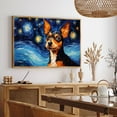 thumbnail image 5 of Toy Fox Terrier Dog Canvas Van Gogh Starry Night Wall Art Gifts Canvas Wall Art Frame Music Artist Customized Canvas Framed Photo Art Work For The Bedroom(Gifts For Dog Lover ), 5 of 6