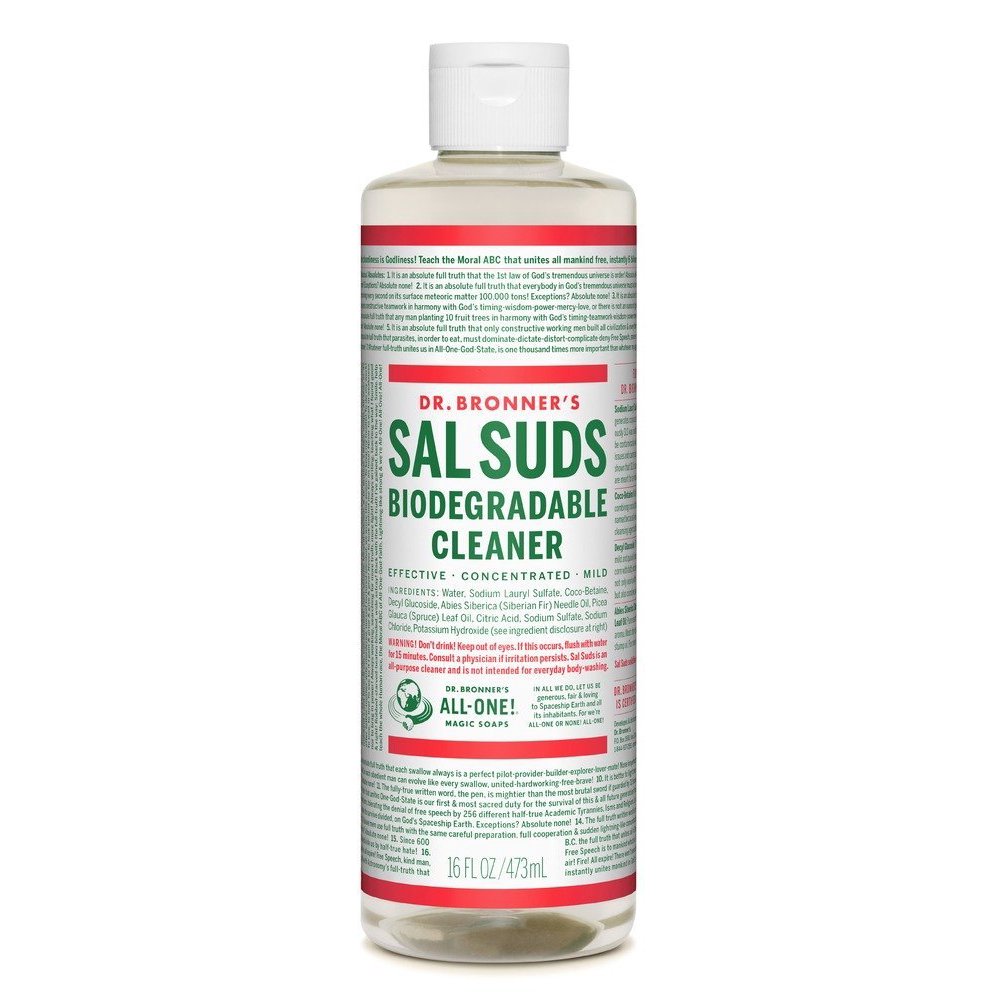 Dr. Bronner's Fair Trade and Organic Sal Suds Liquid Cleaner 16 oz