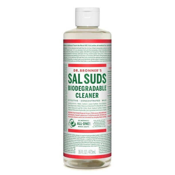 Dr. Bronner's Fair Trade and Organic Sal Suds Liquid Cleaner 16 oz