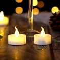thumbnail image 5 of AGPTEK Timer Flickering Tea Lights 24 Pack Flickering LED Candles with Timer Battery Operated Flameless Tealight Candles for Wedding Holiday Party Home Decoration Warm White, 5 of 10