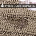 thumbnail image 4 of NICETOWN Bathroom Rug, Extra Soft Thick Absorbent Fluffy Chenille Bathroom Rug Mat, Large Size, Non Slip Bathroom Floor Mat Machine Washable Plush Rug for Bedroom (Taupe Brown, 60"x24"), 4 of 6