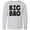 AC-Heather Grey, variant on Inktastic Brother Big Bro Long Sleeve Youth T-Shirt