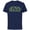 Navy, variant on Star Wars Logo Christmas Collage Holiday Standard - Short Sleeve Cotton T-Shirt for Adults - Customized-Athletic Heather
