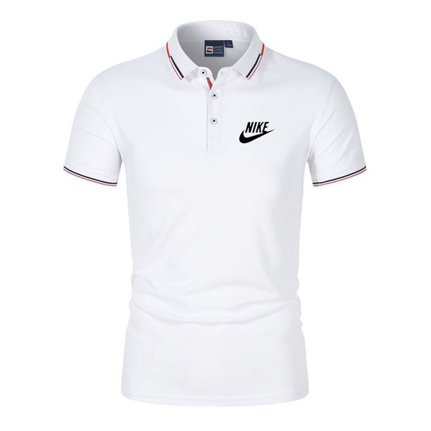 New Men's Polo collar Shirt Neke Business Casual Lapel Golf Polos Tennis Shirtpangjing
