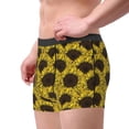 thumbnail image 2 of Yiaed Sunflowers 3 Print Men's Soft Cotton Boxer Shorts Breathable Boxers Underwear Moisture-Wicking Underwear Stretch Boxer Briefs for Man-Medium, 2 of 5