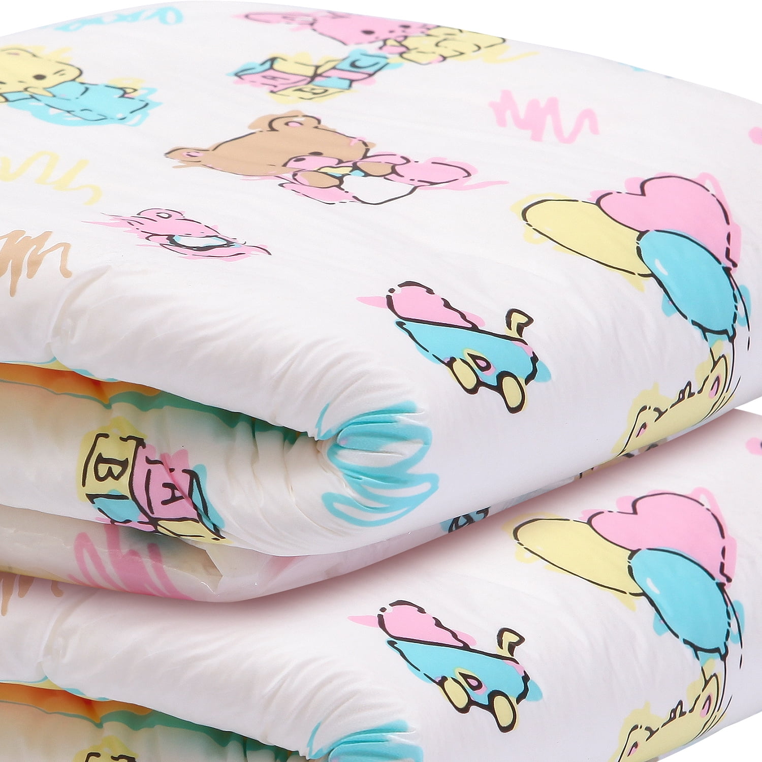 Littleforbig Adult Diaper 10 Pieces - Baby Cuties Diapers (Medium 28"-38")