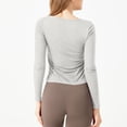 thumbnail image 4 of aidice Hauts pour Femmes Décontractés à Col Rond à Manches Longues sous-Vêtements Chandails Confortables Doux Ajustés Pyjamas Hauts, 4 of 4