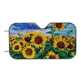 thumbnail image 7 of Picia Landscape With Sunflowers Curved Windshield Sunshade Accordion Folding Style Auto Shade for Car Truck SUV Van Blocks UV Ray Sun Visor Protector -Medium, 7 of 7