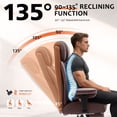 thumbnail image 4 of FASTES Office Chair, Big and Tall Desk Chairs 400lbs Gaming Chair with Footrest, Ergonomic Executive High-Back Reclining Computer Chairs, Swivel Rolling Wheels and Lumbar Support, Coffee, 4 of 10