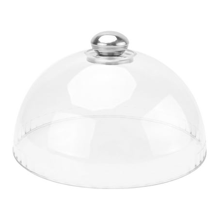

NUOLUX 1PC Transparent Plastic Cover Dustproof Food Cover Snack Tray Cover (White)