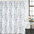 thumbnail image 2 of Light Blue Grey Botanical Shower Curtain, Waterproof Shower Curtains for Bathroom, Spring Floral Summer Farmhouse Washable Fabric Bathtub Curtain Set Bath Decor with 12 Hooks Long 72"x84", 2 of 8