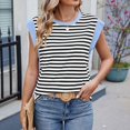 thumbnail image 6 of Povozer Cap Sleeve Tops for Women Casual Tank Tops Summer Basic Tee Shirts(Black,S), 6 of 6