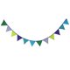 thumbnail image 4 of Banderín de algodón de 12 banderas de 3,2 m para fiesta, boda, banderín, decoración de banderines, 4 of 7