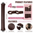 thumbnail image 5 of Heatless Curls Overnight Rods Set – 4PCS Flexible Heatless Curling Rods for Long & Short Hair, Soft No Heat Hair Curler Blowout Styling Tools for Loose Waves or Tight Curls, 5 of 5