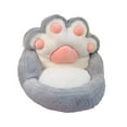 thumbnail image 4 of Sofá perezoso de 1 plaza, muebles con garra de gato, silla de lectura cómoda de felpa para oficina, balcón, salón, sala de estar y dormitorio Gris, 4 of 8
