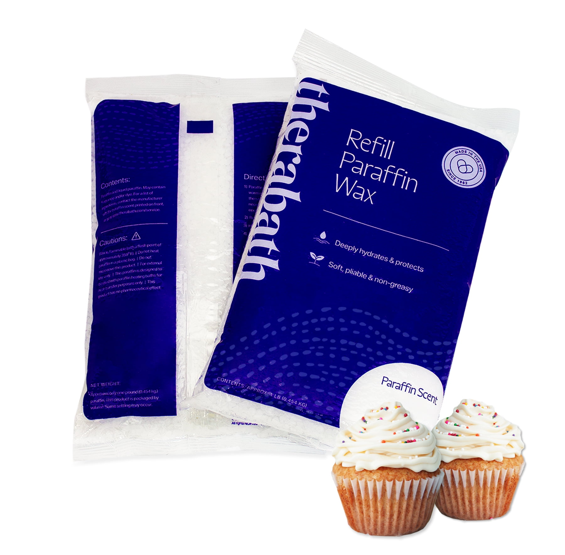 Therabath, Paraffin Wax Refill, 6 lb, Vanilla Scent - Walmart.com