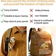 thumbnail image 5 of Portable Bird Carrier Bag, Escape Resistant Parrot Carrier with Harness Leash, Adjustable Anti-Bite Walking Vest for Small Medium Parrots, Cockatiel, Conure - Yellow, 5 of 10