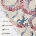 thumbnail image 3 of Pink Coral Octopus Trivet Mats Woven Pot Holders 3Pcs Non-Slip Heat Resistant for Hot Pots Pans Pats, 3 of 6