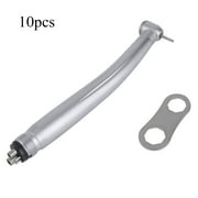 Professional 10 Pcs Single Water Spary Dental High Speed Handpiece Tips Set Push 4 Hole Dentist Equipment