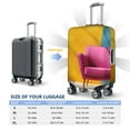 thumbnail image 4 of Susaid Bright Pink Chair Print Elastic Washable Suitcase Cover with Hidden Zipper, Fits 18-32 Inch Luggage for Protection During Travel-Small, 4 of 7