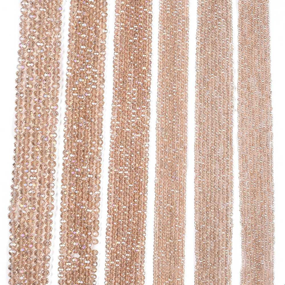 20strands Electroplate Glass Beads Strands AB color Faceted Rondelle Peru 8x6mm Hole: 1mm about 64~65pcs/strand 15.75~16.14 inch(40~41cm)