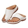 thumbnail image 1 of Mepaouo Platform Flip Flops for Women 2025 Comfortable Split Toe Arch Support Walking Dressy Sandals, 1 of 8