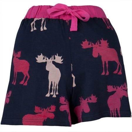 Navy Moose Silhouette All-Over Women's Boxer (Best Woman Boxer In The World)
