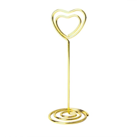 

24PCS Table Number Holders Metal Card Paper Stands Wedding Office Paper Multi-Purpose Clamps Golden