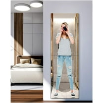Shatterproof Wall Mirror Full Length,Mirror for Bedroom,Plexiglass Gym Mirrors For Home Gym,Thick: 1/8",14" x 14" x 4 Pcs,Workout Mirrors Safe for Kids,Over The Door Mirror Long Wall Mounted