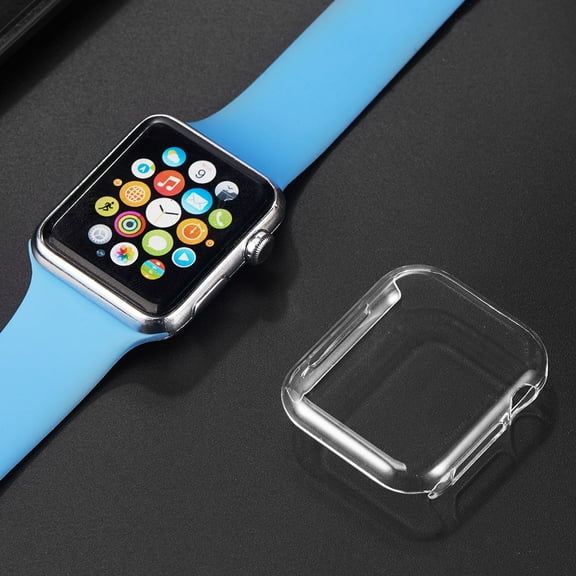 Apple Watch Series 4 44 MM Hybrid TPU Rubber Silicone Hard Case Cover Crystal CLEAR Screen Cover for Apple Watch iWatch Series 4 44mm