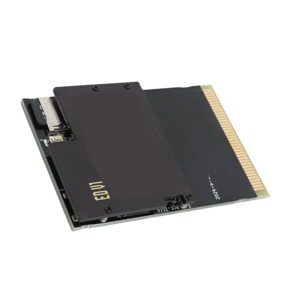 Cartouche de Jeu, Prise en Charge de la Touche de Réinitialisation Intégrée 32 Go Carte Mémoire Compacte 1000 en 1 Carte Flash à Circuit Noir et Or pour Console de Jeu