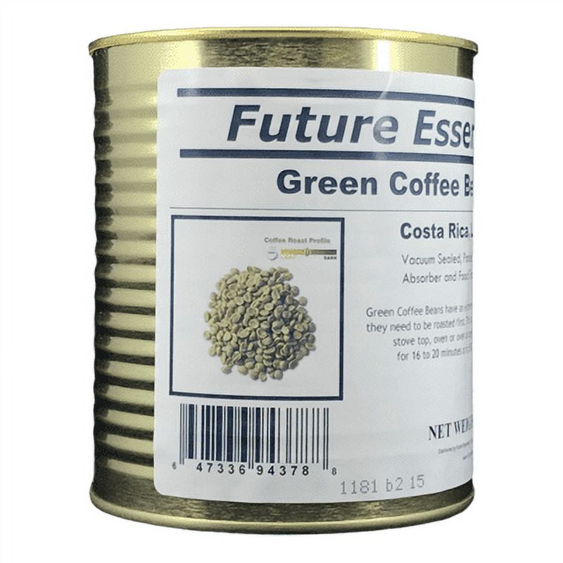 Future Essentials Canned Costa Rican La Palma Green Coffee Beans #2.5/19.2oz/Can- 12 Cans ✅