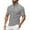 Light Gray, variant on Men Summer Casual Style Solid Short Sleeve Lapel Tennis T Shirt Tops