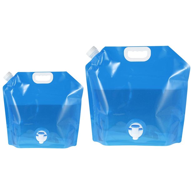 Bolsas De Agua Plegables De 5/10L, Contenedor De Agua Plegable Para Deporte, Camping, Senderismo, Bolsa De Almacenamiento De Agua Reutilizable Duradera Yuarrent OD015933-02