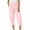 Pink, variant on Capris Pants for Women Plus Size New Womens High Waisted Capris Business Casual Summer Solid Casual Button Zipper Capris Jogger Pants with Pockets Navy M