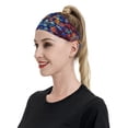 thumbnail image 3 of Daiia Colorful Fall Leaves printed Men's Performance Headband,Sports Headbands,Moisture Wicking Workout Headband, 3 of 9