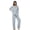 C-BU1485, variant on DHFJKG Pajamas For Women Set Long Sleeve Sleepwear Pants Set 2 Piece Loungewear Comfortable Button Down Lapel Shirt Comfy Nightwear