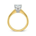 thumbnail image 3 of 1.90 Carat (Ctw Color D-E-F) Synthetic Pear-Cut Moissanite Solitaire Engagement Ring in 14K Yellow Gold, 3 of 6