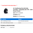 thumbnail image 2 of Air Conditioning Drive Belt Idler Assembly - Compatible with 1999 - 2004 Nissan Frontier 2000 2001 2002 2003, 2 of 2